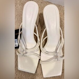 Forever 21 Cream Strappy Heels